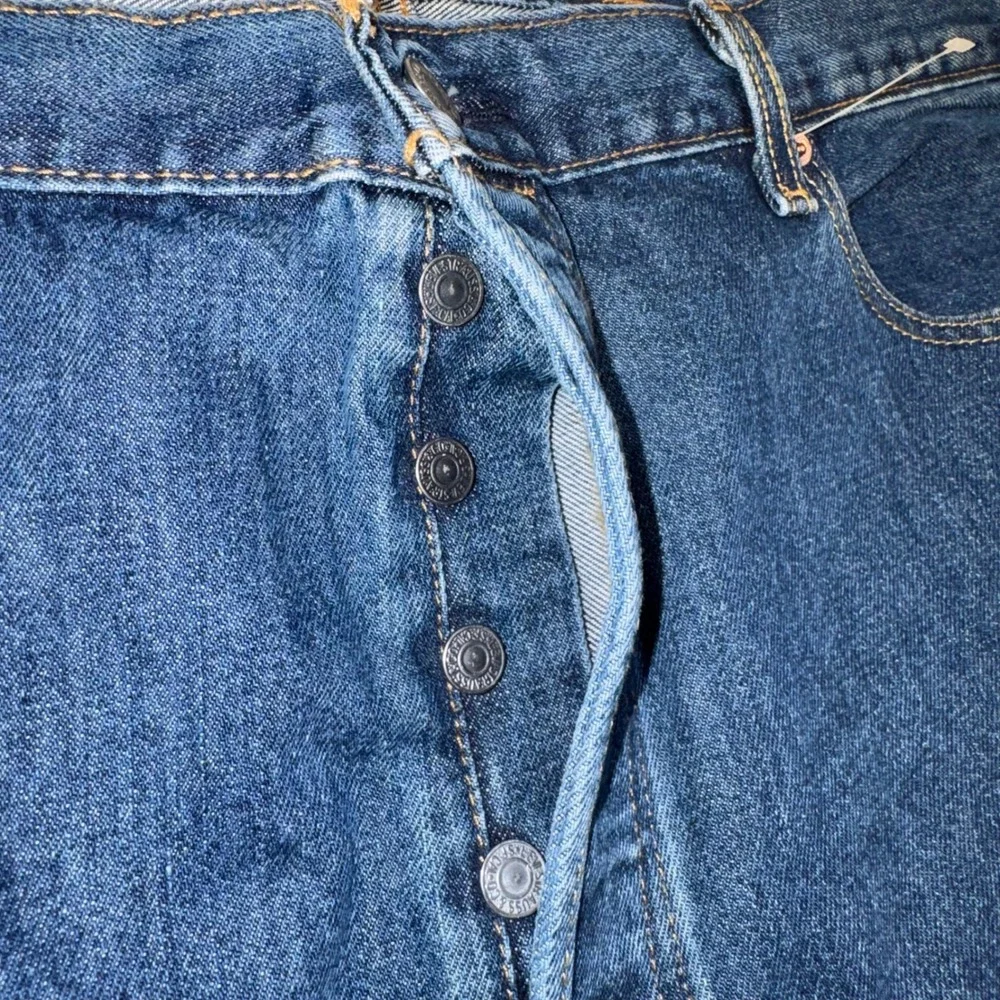 Levi's 501 Original Jeans Mens Big & Tall Button Fly Blue 42x34 NEW